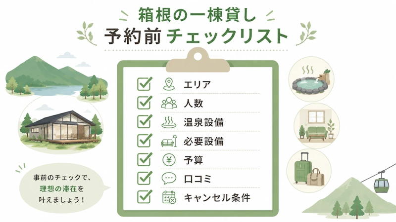 失敗しない一棟貸し選びチェックリスト